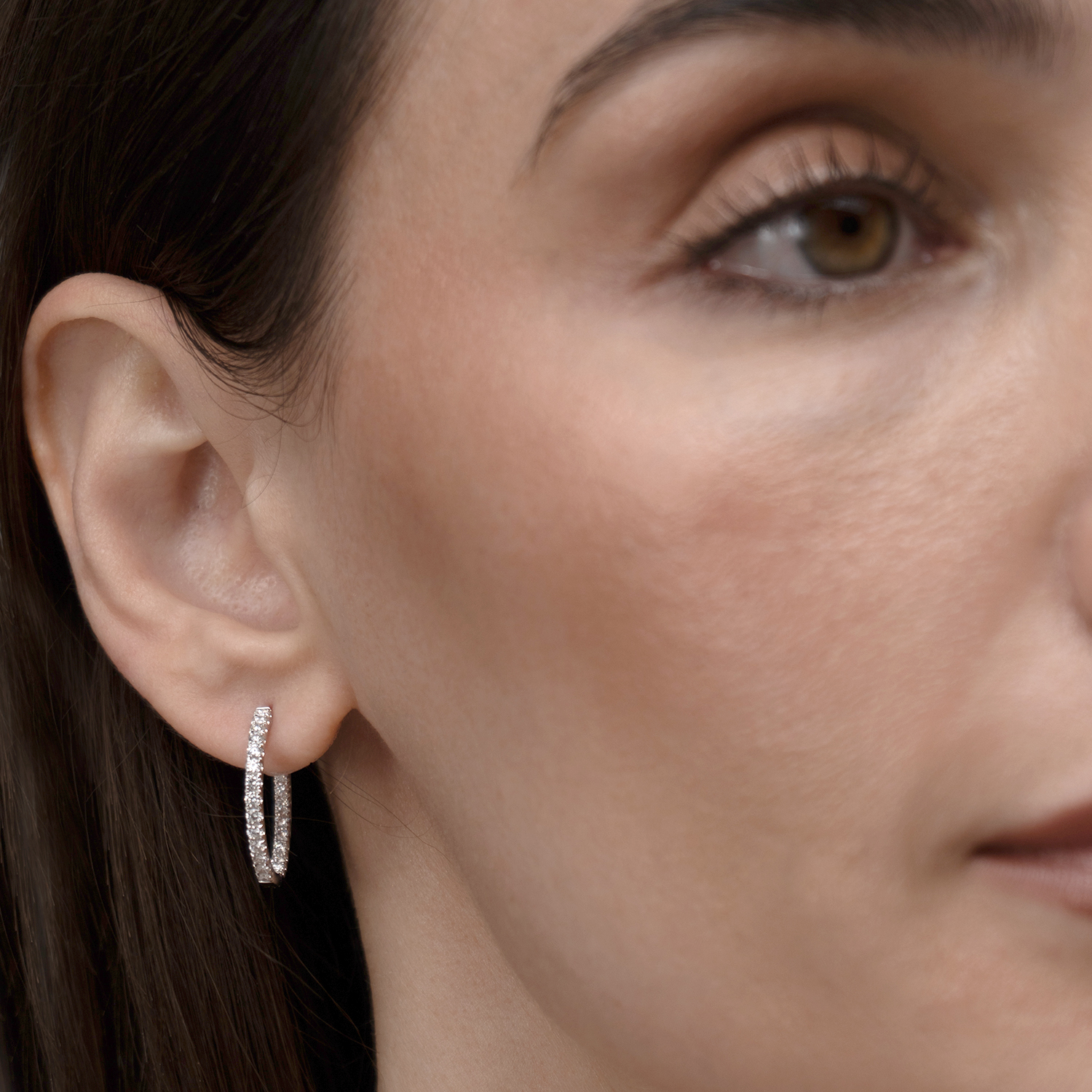 Hoops Diamond Earring 18k