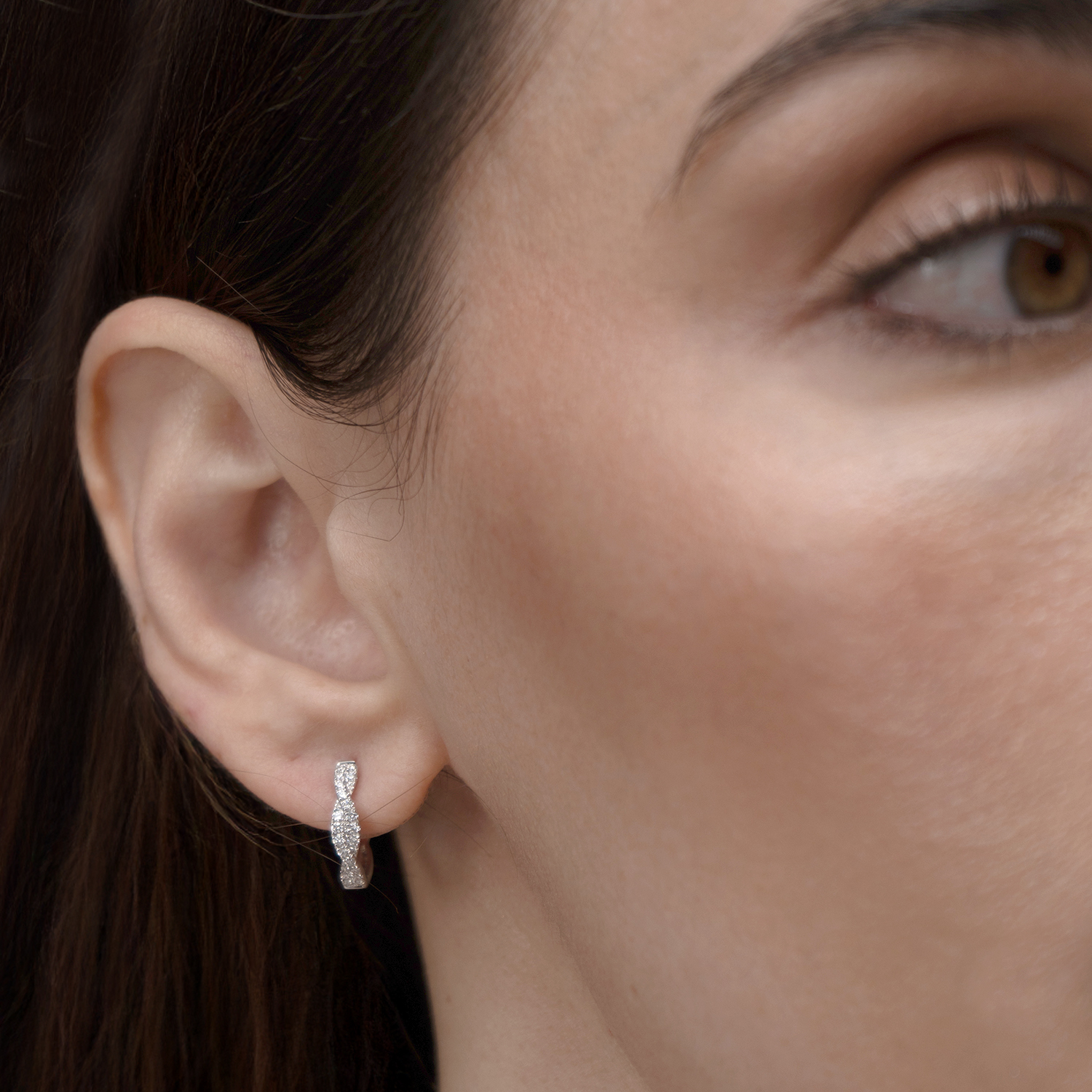 Hoops Diamond Earring 18k