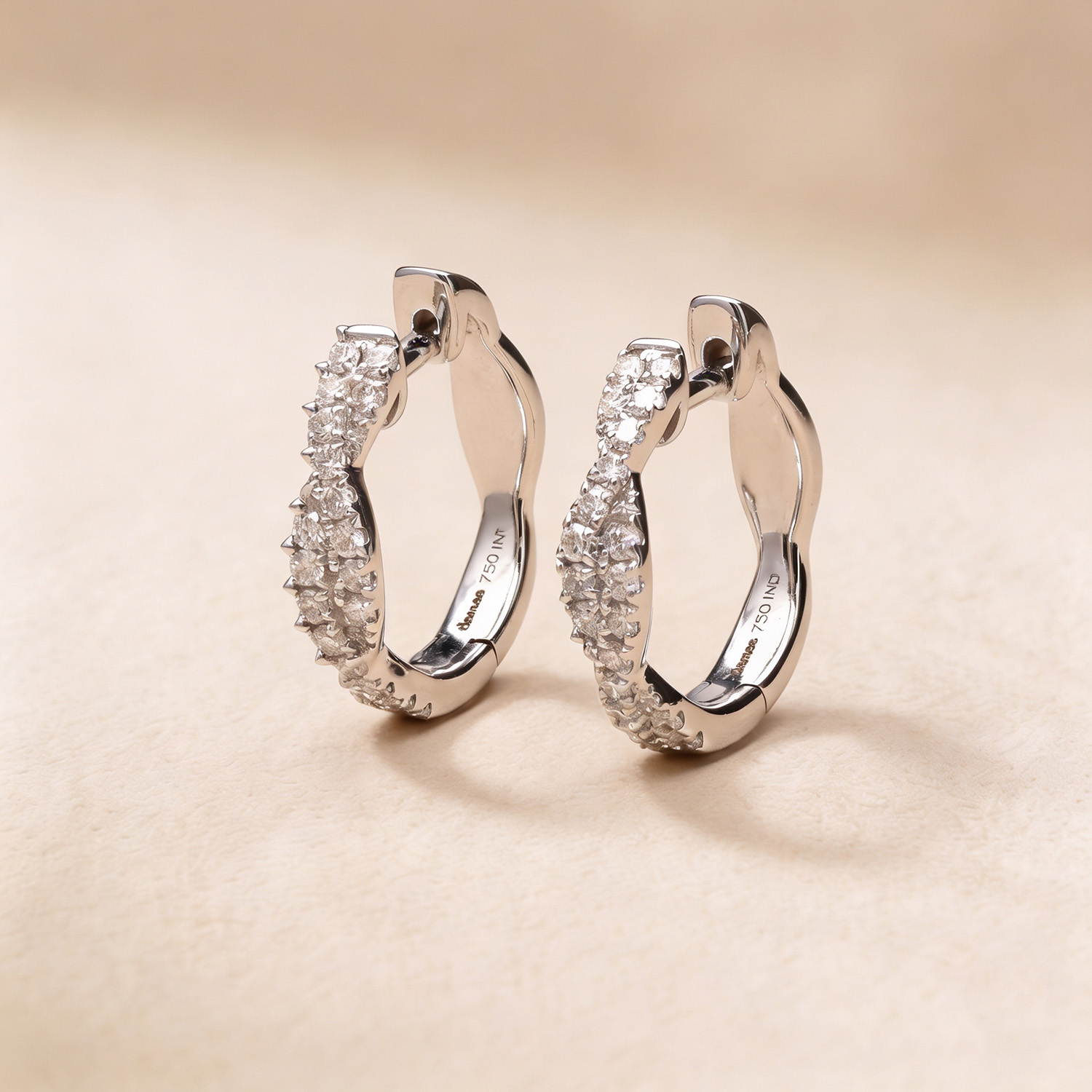Hoops Diamond Earring 18k