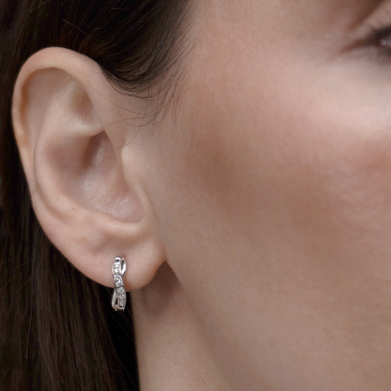 Hoops Diamond Earring 18k