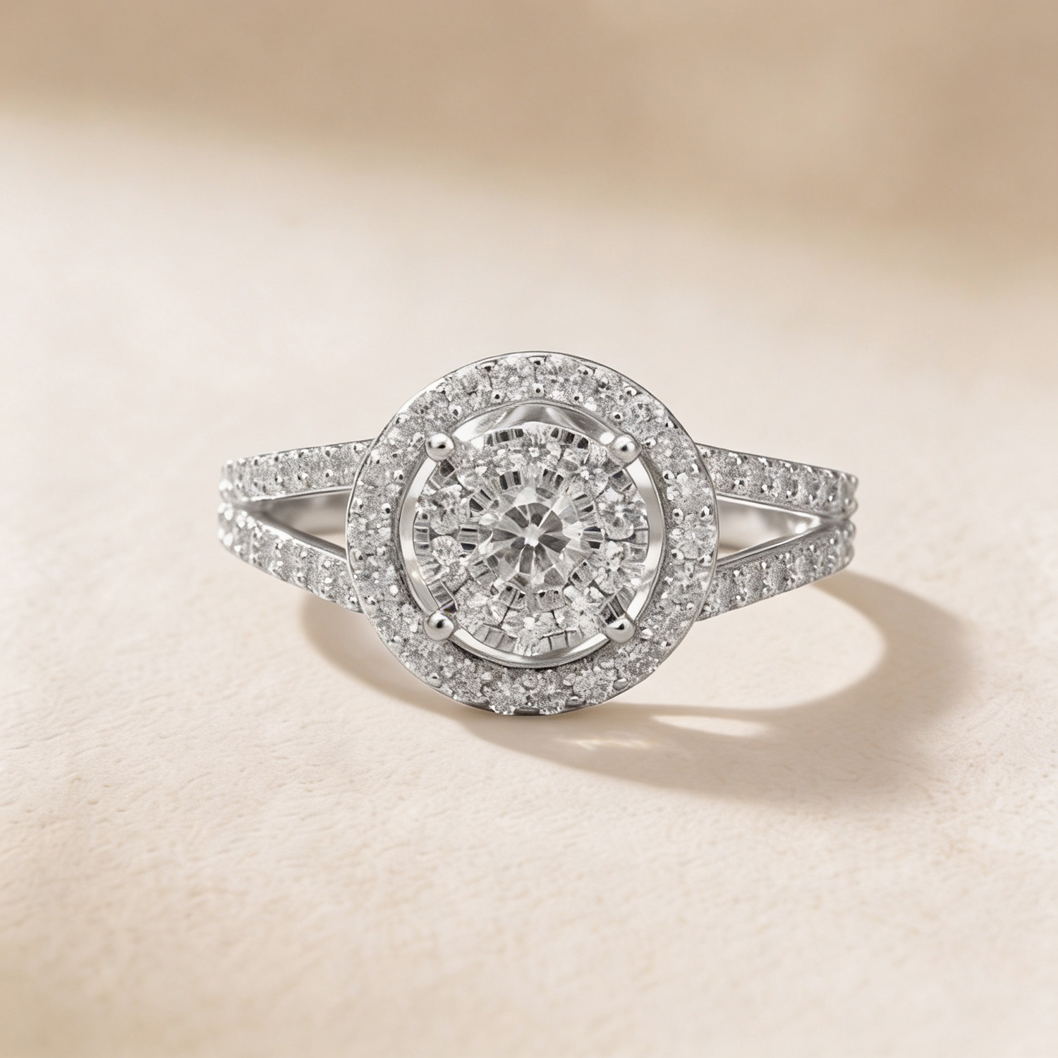 Onesixeight Timeless 18k White Gold Diamond Ring