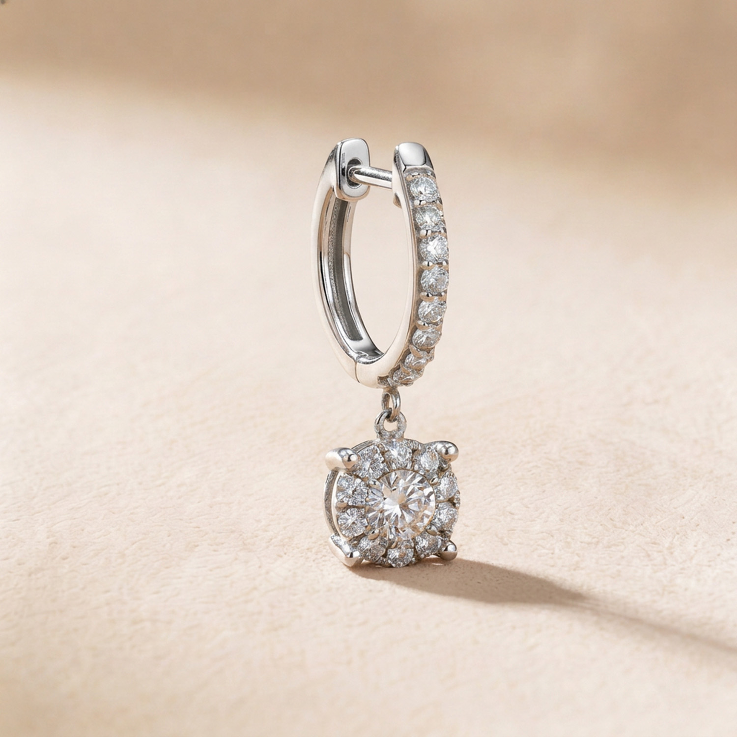 Onesixeight Timeless 18k White Gold Diamond Earrings