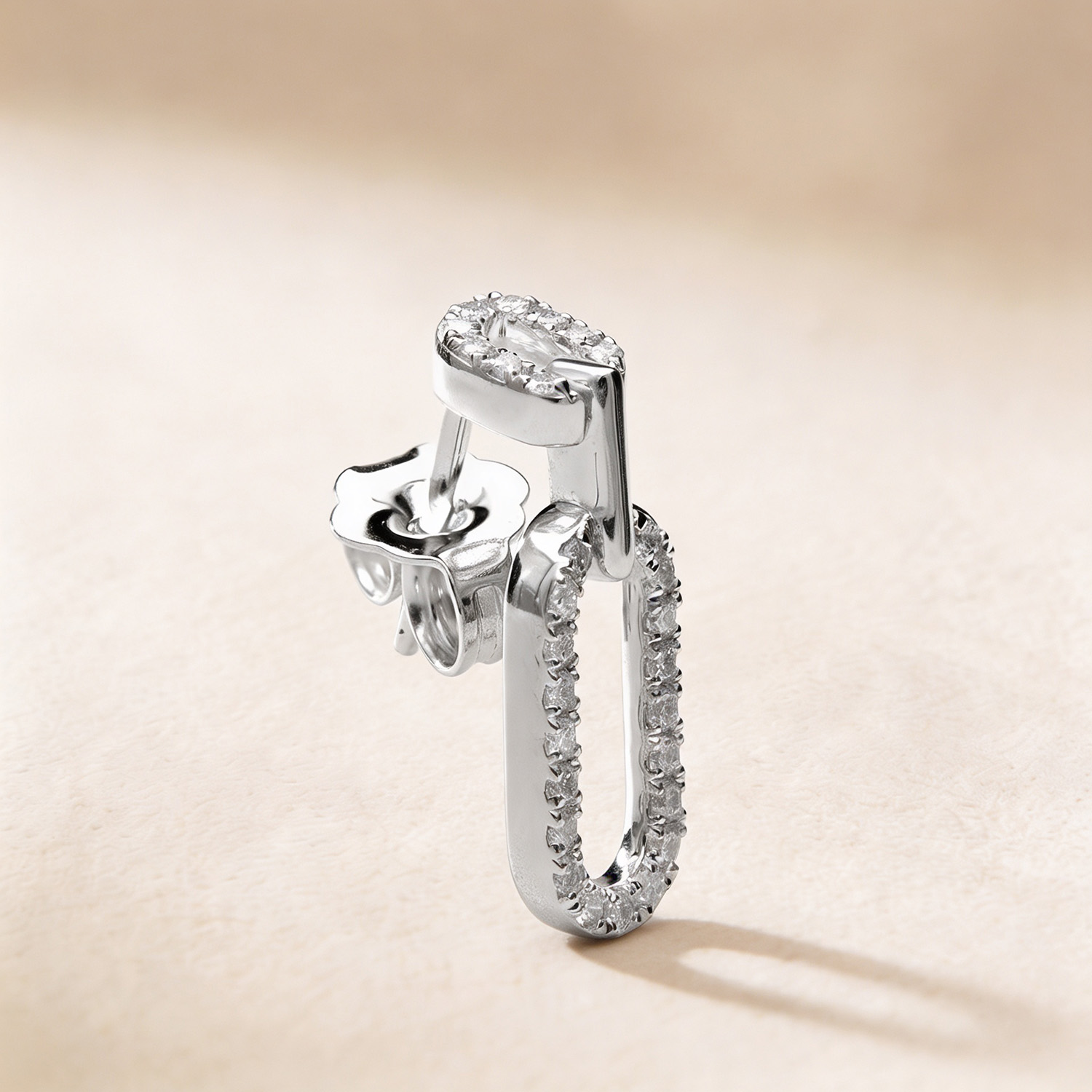 Youth Lync 18k White Gold Earrings