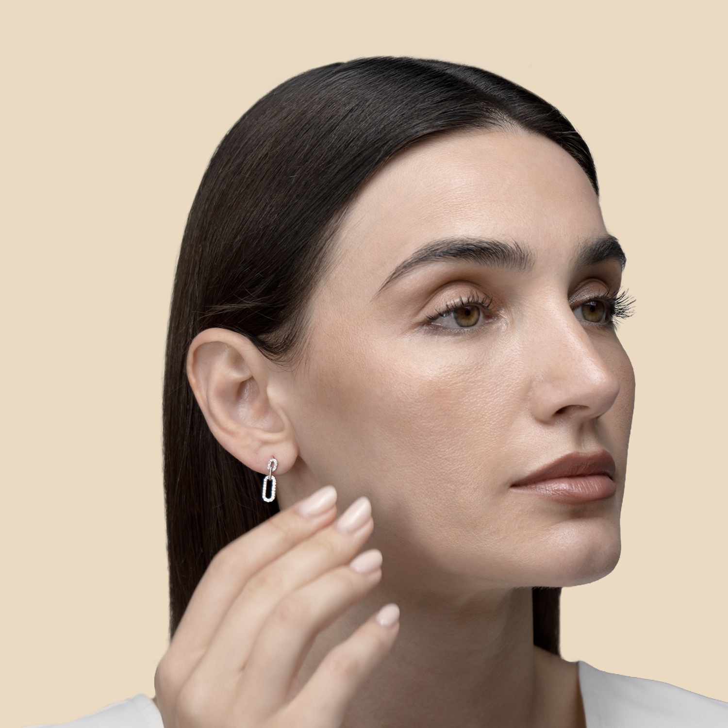 Youth Lync 18k White Gold Earrings