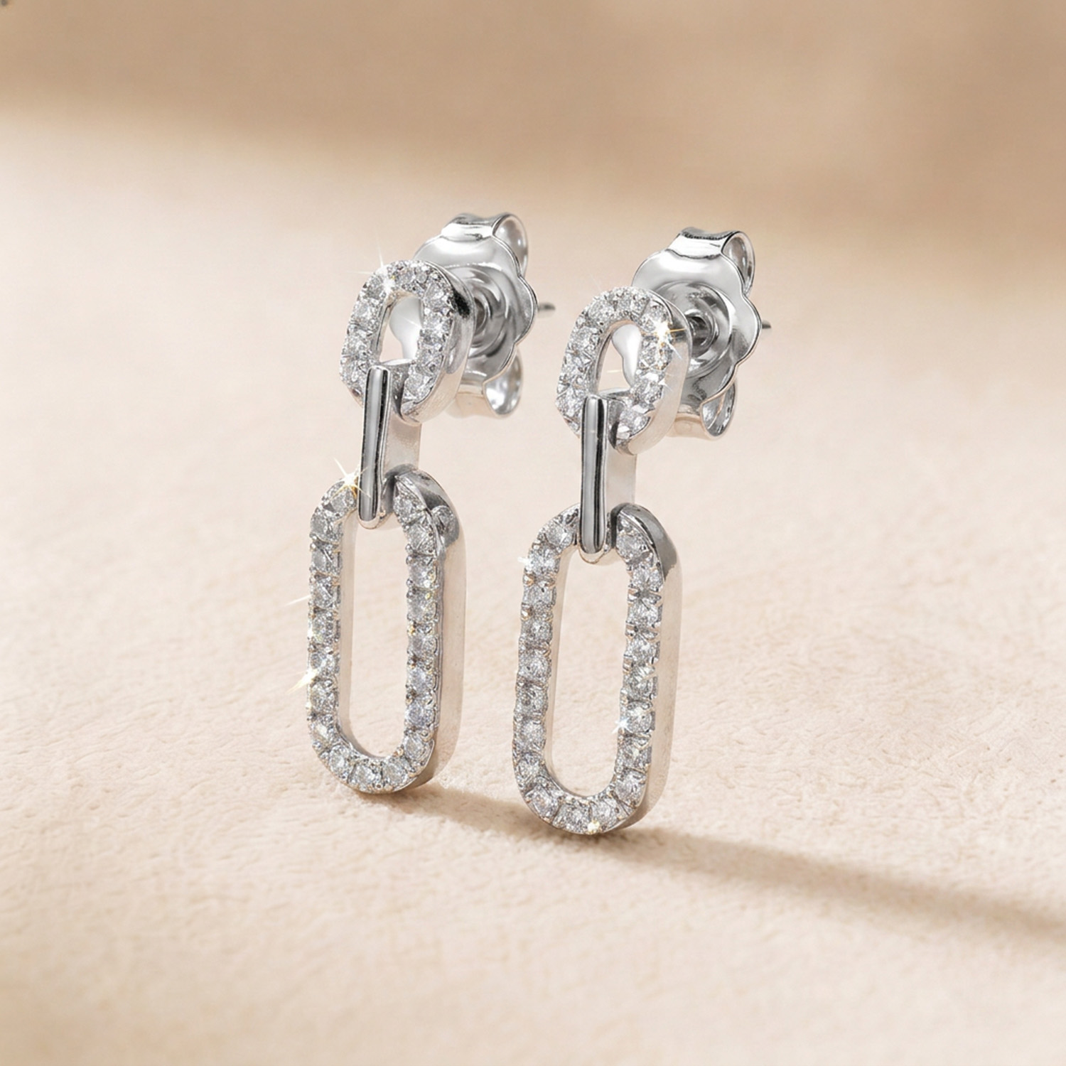 Youth Lync 18k White Gold Earrings