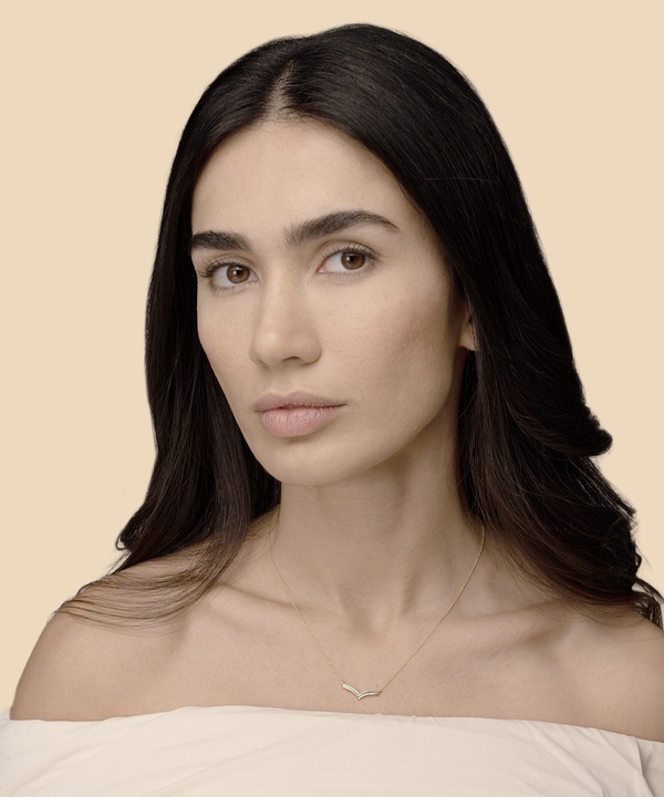 Youth Peak 18k Yellow Gold Diamond Necklace